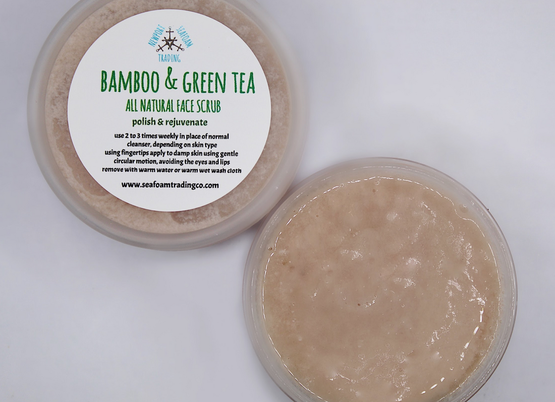 Bamboo + Green Tea Natural Face Scrub