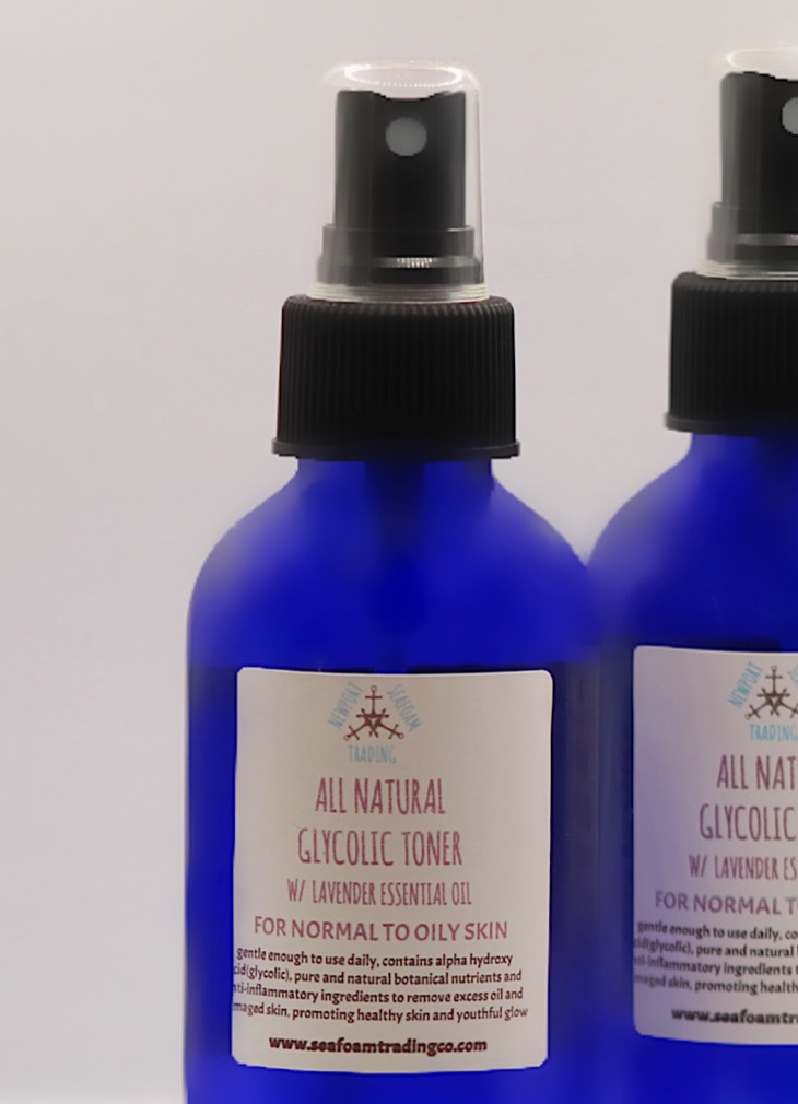 All Natural Glycolic Face Toner w/ Lavender Essential OIl