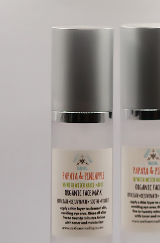 Exfoliate + Rejuvenate  - Papaya & Pineapple  Organic Face Mask
