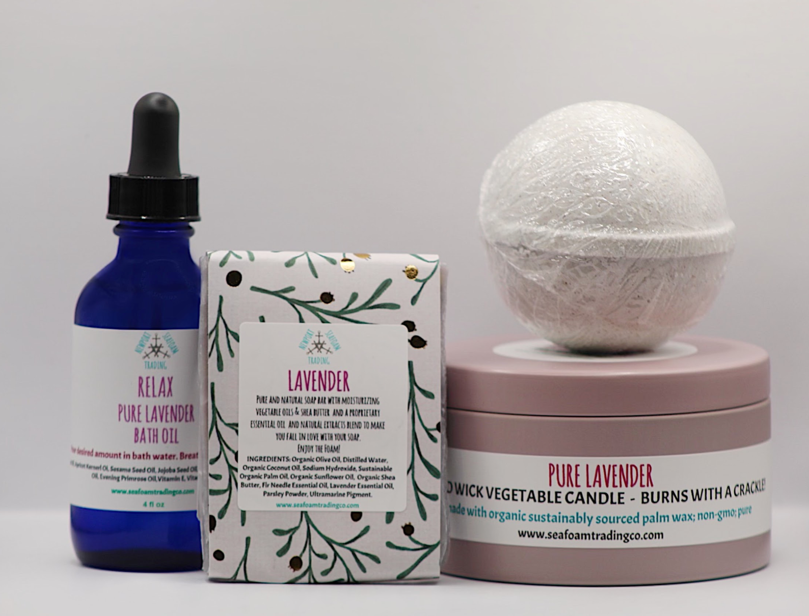 Pure Lavender Rest and Relax Bath Gift Set.