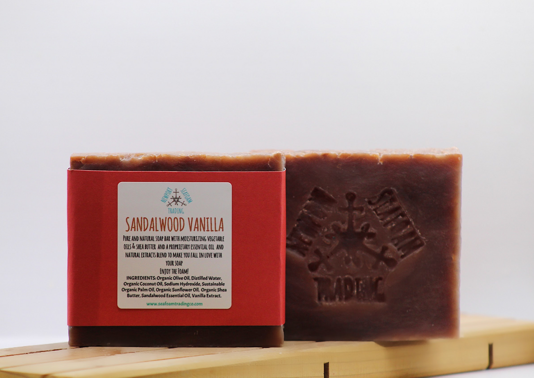 Sandalwood Vanilla Organic Handmade Soap Bar