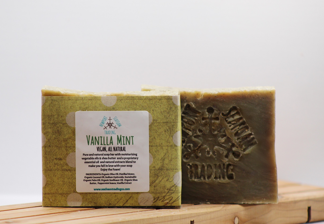 Vanilla Mint Organic Handmade Soap Bar