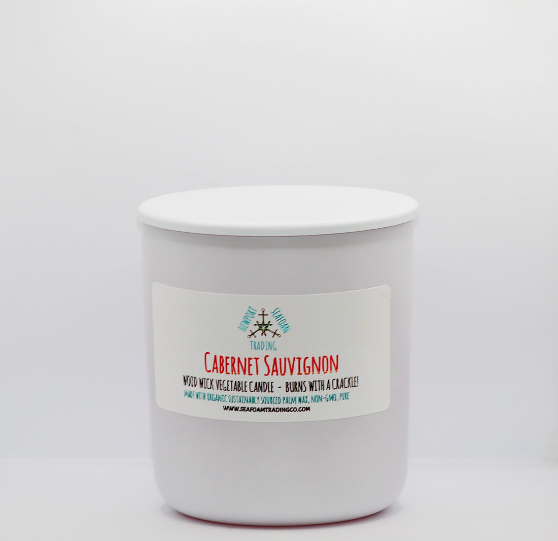 Cabernet Sauvignon Organic Wood Wick Candle