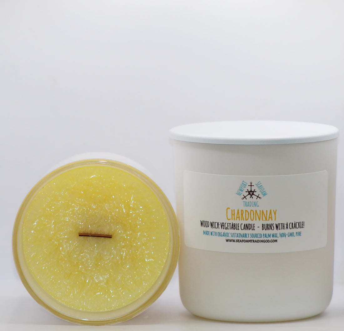 Chardonnay Organic Wood Wick Candle