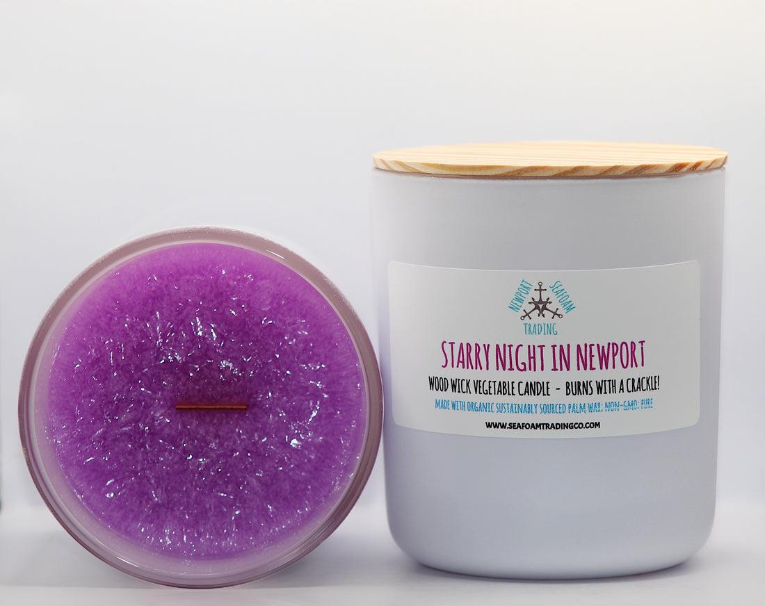 Starry Night in Newport Organic Wood Wick Candle