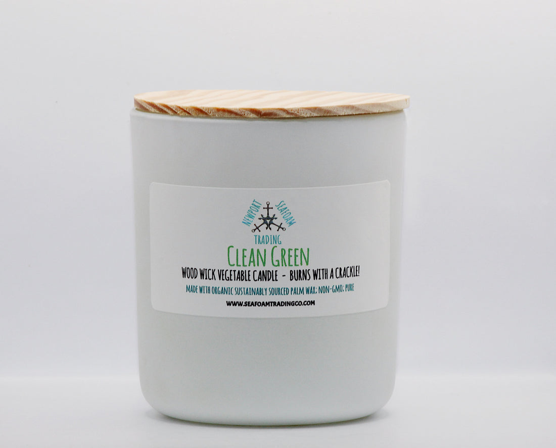 Clean Green Organic Wood Wick Candle