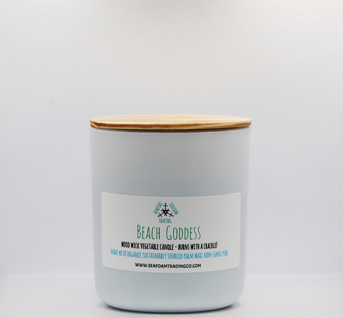 Beach Goddess Organic Wood Wick Candle