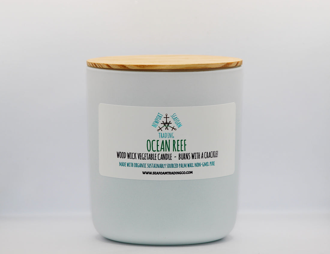 Ocean Reef Organic Wood Wick Candle