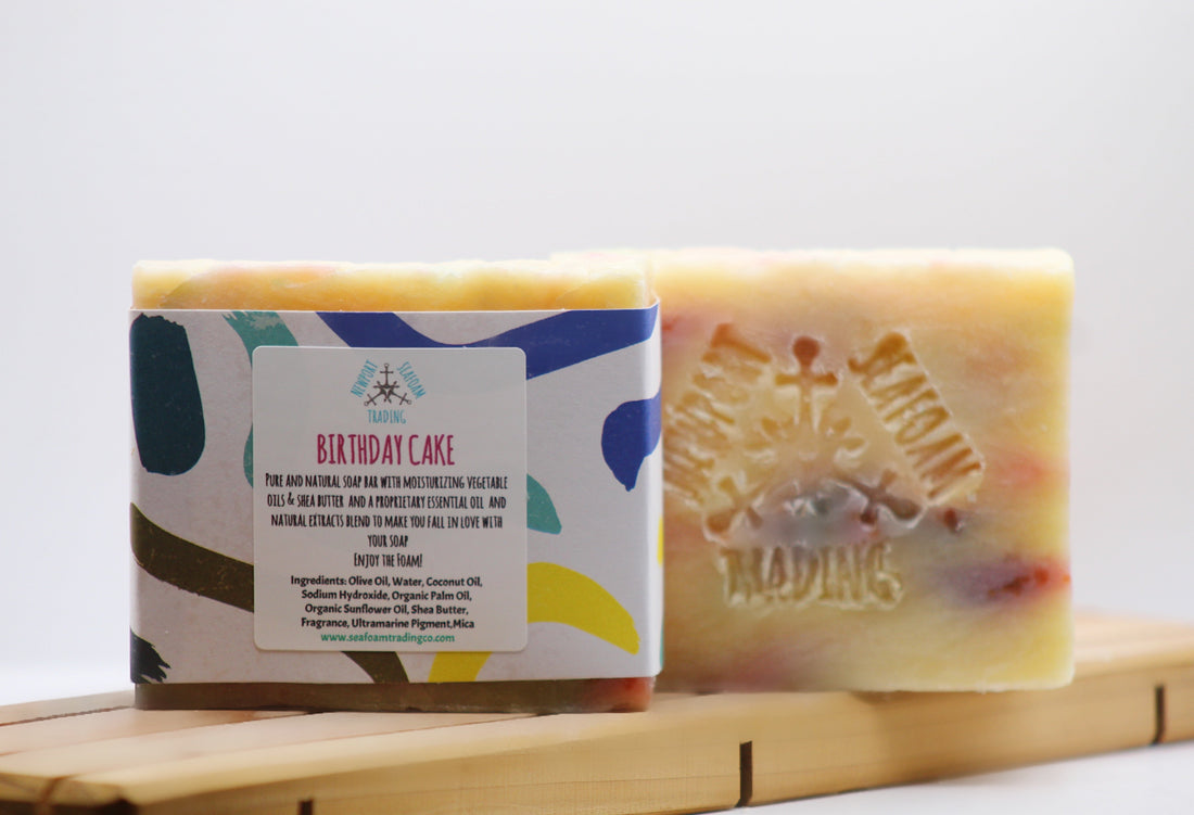 Birthday Cake Organic Handmade Soap Bar
