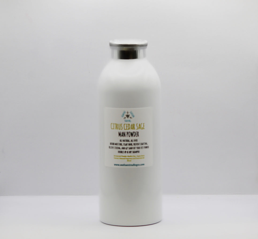 Citrus Cedar Sage Organic Handmade Man Powder