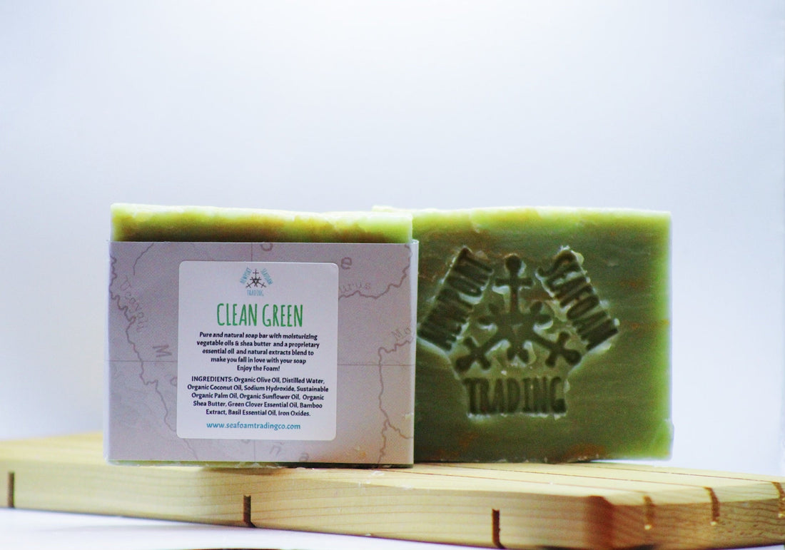 Clean Green Organic Handmade Soap Bar