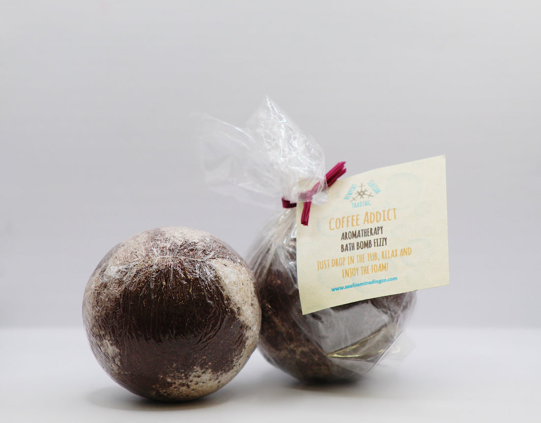 Coffee Addict Organic Handmade Bath Bomb