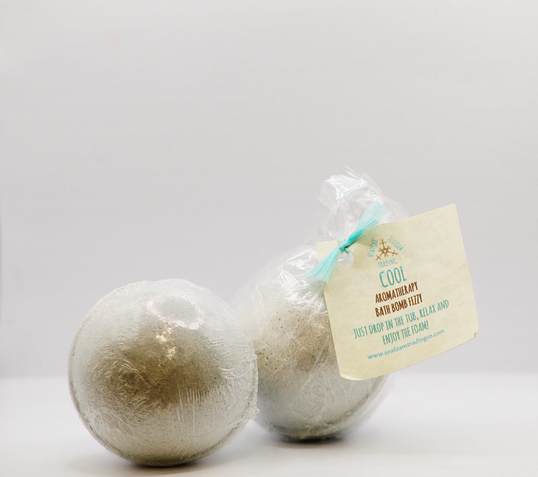 Cool-Eucalyptus + Spearmint Organic Handmade Bath Bomb