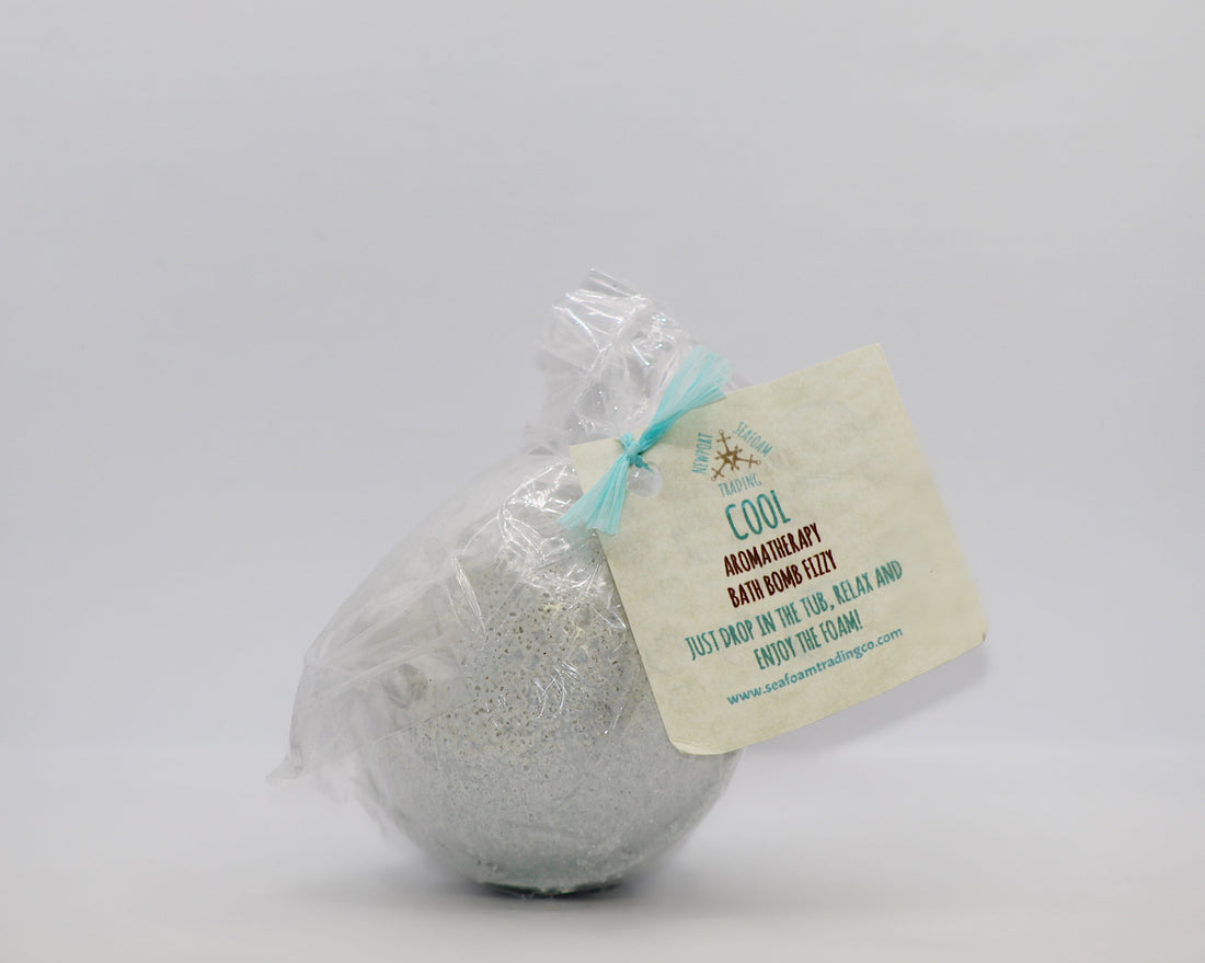 Cool-Eucalyptus + Spearmint Organic Handmade Bath Bomb