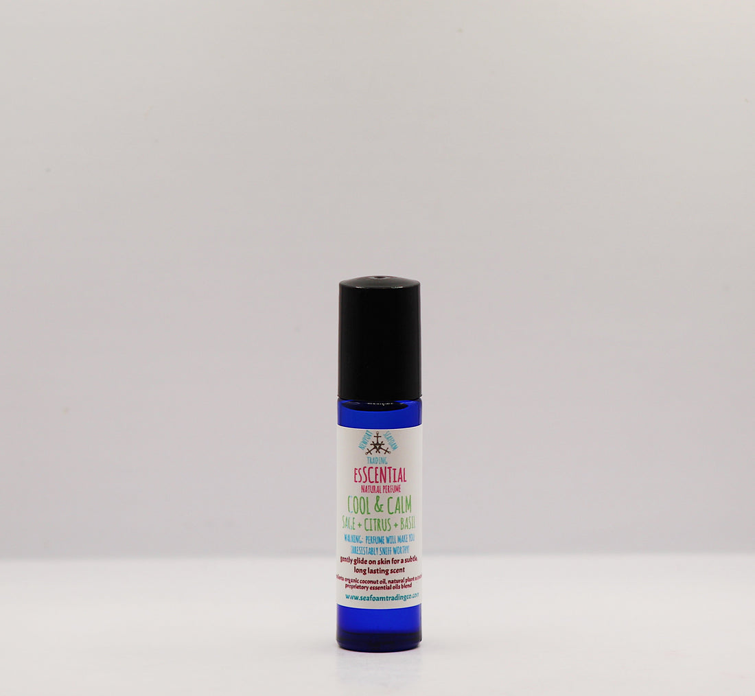 COOL & CALM - sage+citrus+basil EsSCENTial Organic Handmade Perfume