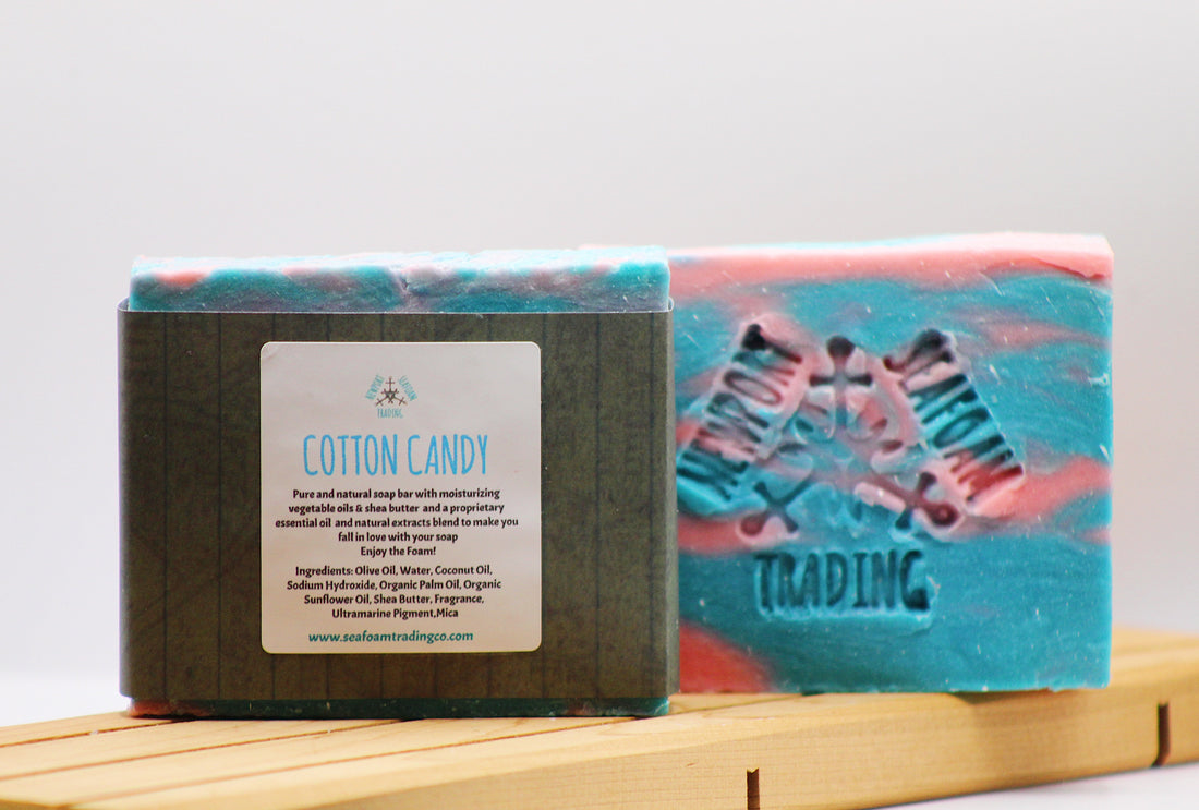 Cotton Candy Organic Handmade Soap Bar