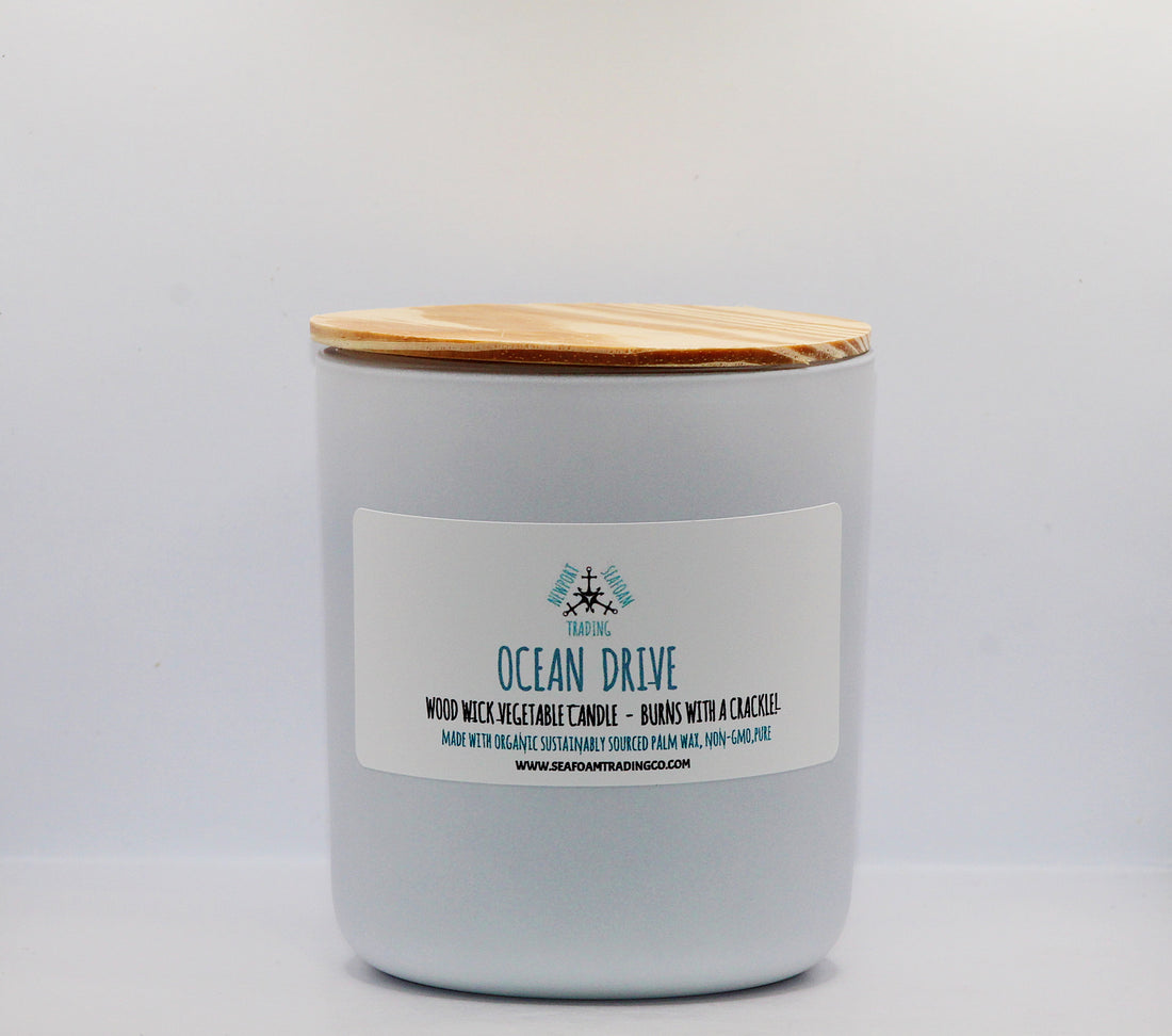 Ocean Drive Organic Wood Wick Candle