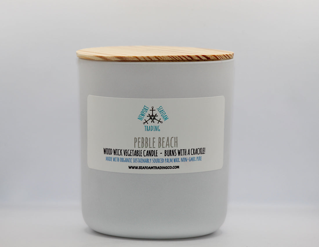 Pebble Beach Organic Wood Wick Candle