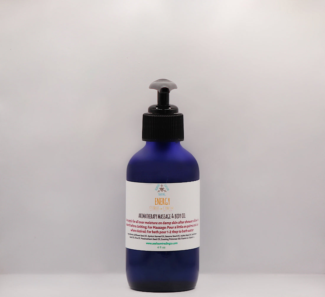 Energy - Citrus Ginger Organic Handmade Massage and Body OIl