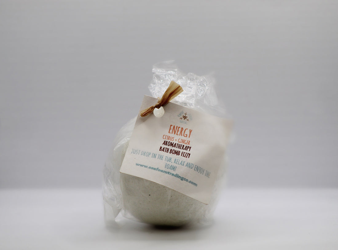 Energy- Citrus + Ginger Organic Handmade Bath Bomb