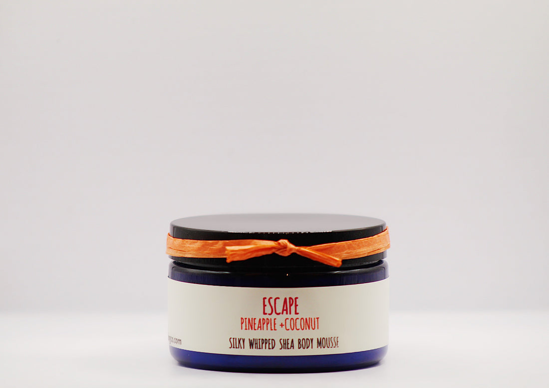 Escape- Pineapple Coconut Organic Handmade Silky Whipped Shea Butter Mousse
