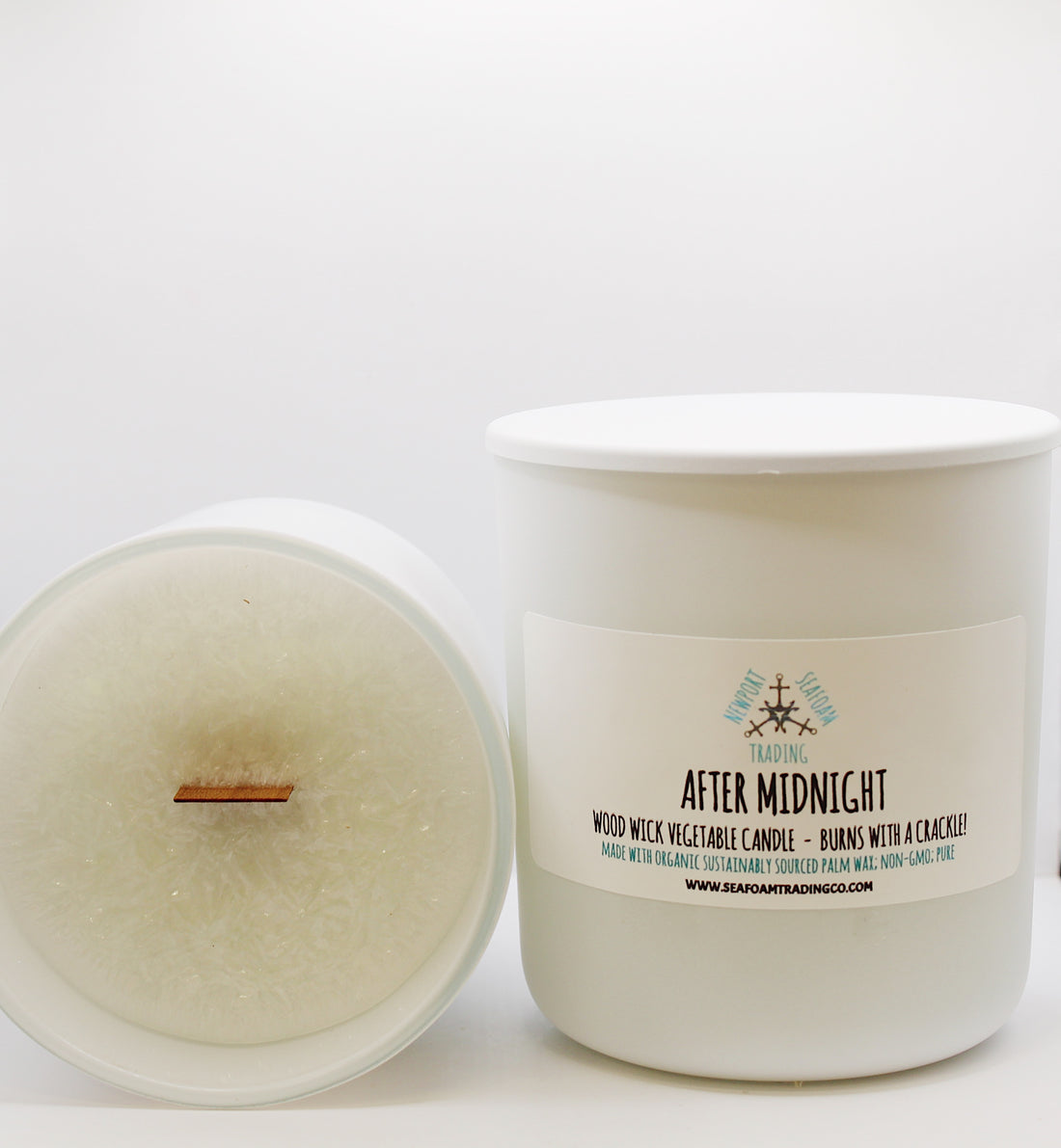 After Midnight Organic Wood Wick Candle