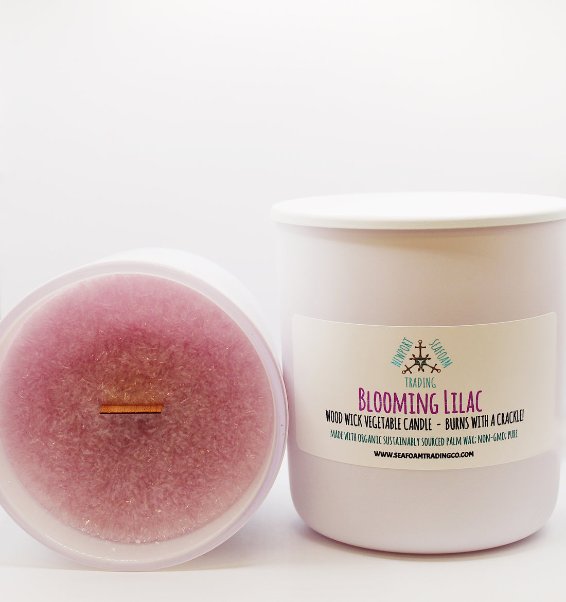 Blooming Lilac Organic Wood Wick Candle