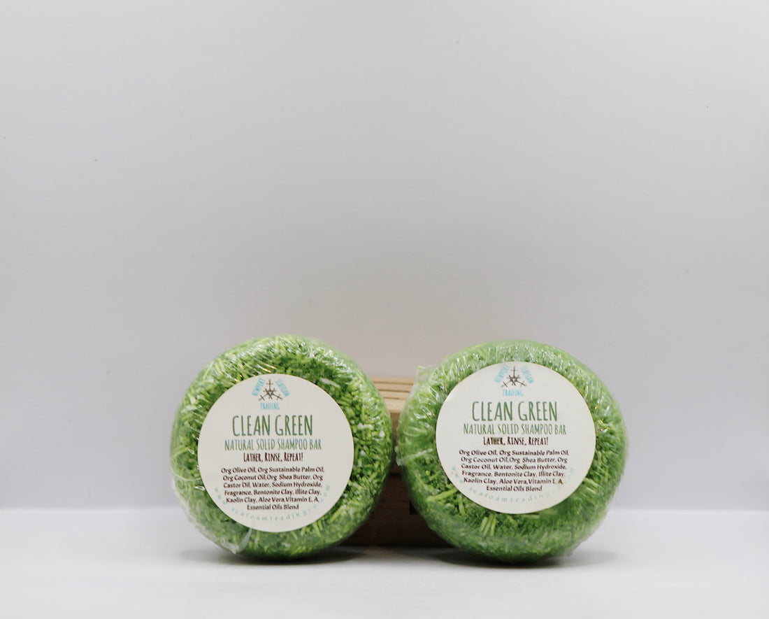 Clean Green Natural Solid Shampoo Bar