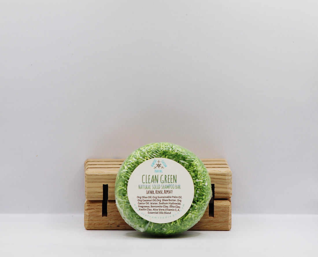 Clean Green Natural Solid Shampoo Bar