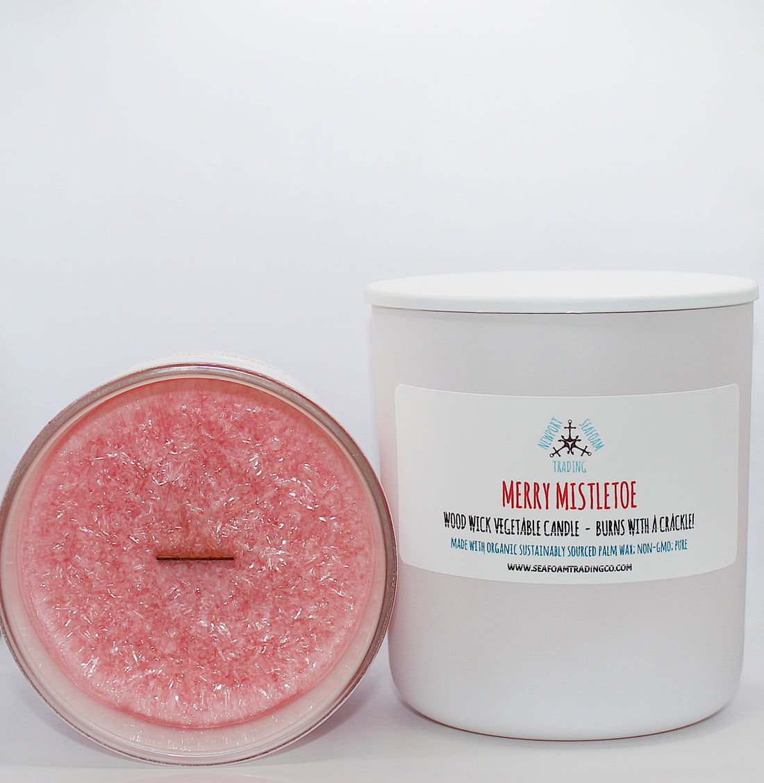 Merry Mistletoe Organic Wood Wick Candle