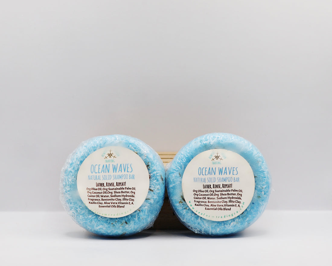 Ocean Waves Natural Solid Shampoo Bar