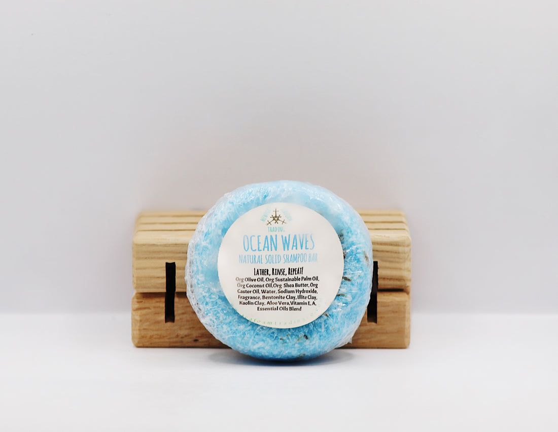 Ocean Waves Natural Solid Shampoo Bar