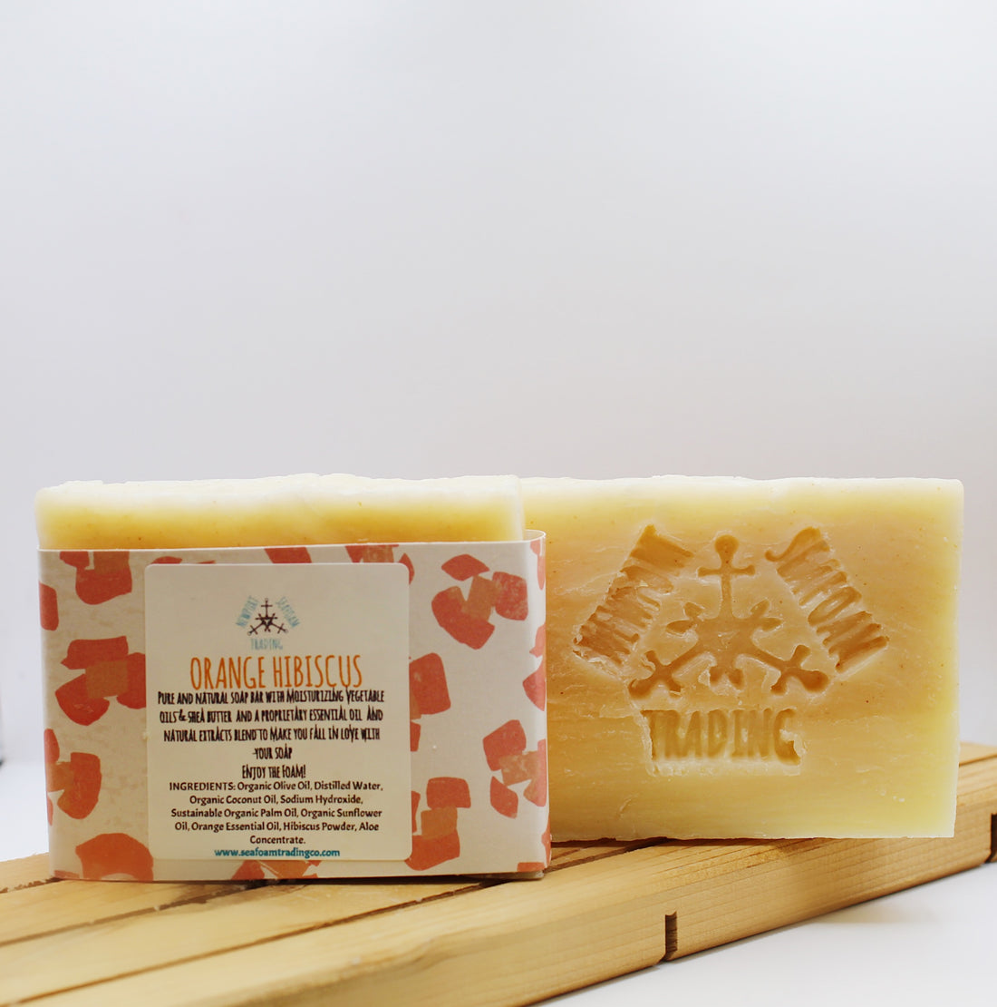 Orange Hibiscus Organic Handmade Soap Bar