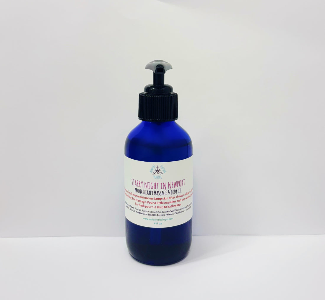 Starry Night In Newport  - Organic Handmade Massage and Body Oil