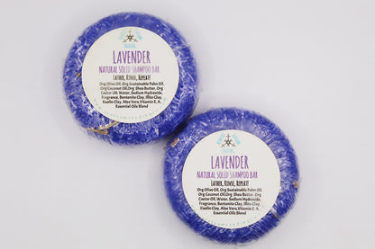 Relax- Lavender Natural Solid Shampoo Bar