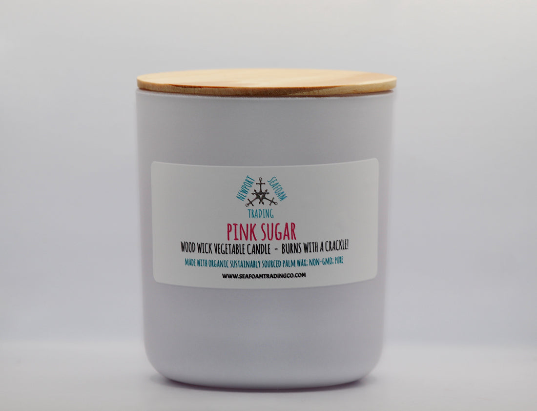 Pink Sugar Organic Wood Wick Candle