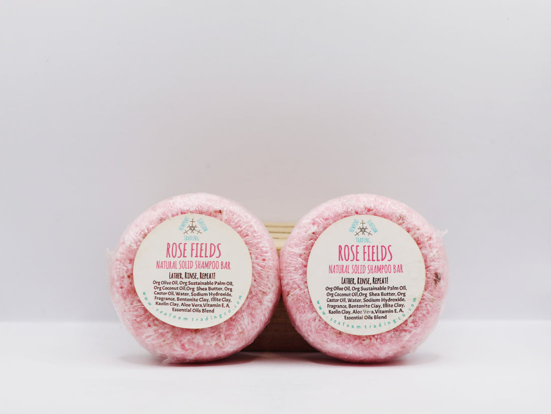 Rose Fields Natural Solid Shampoo Bar