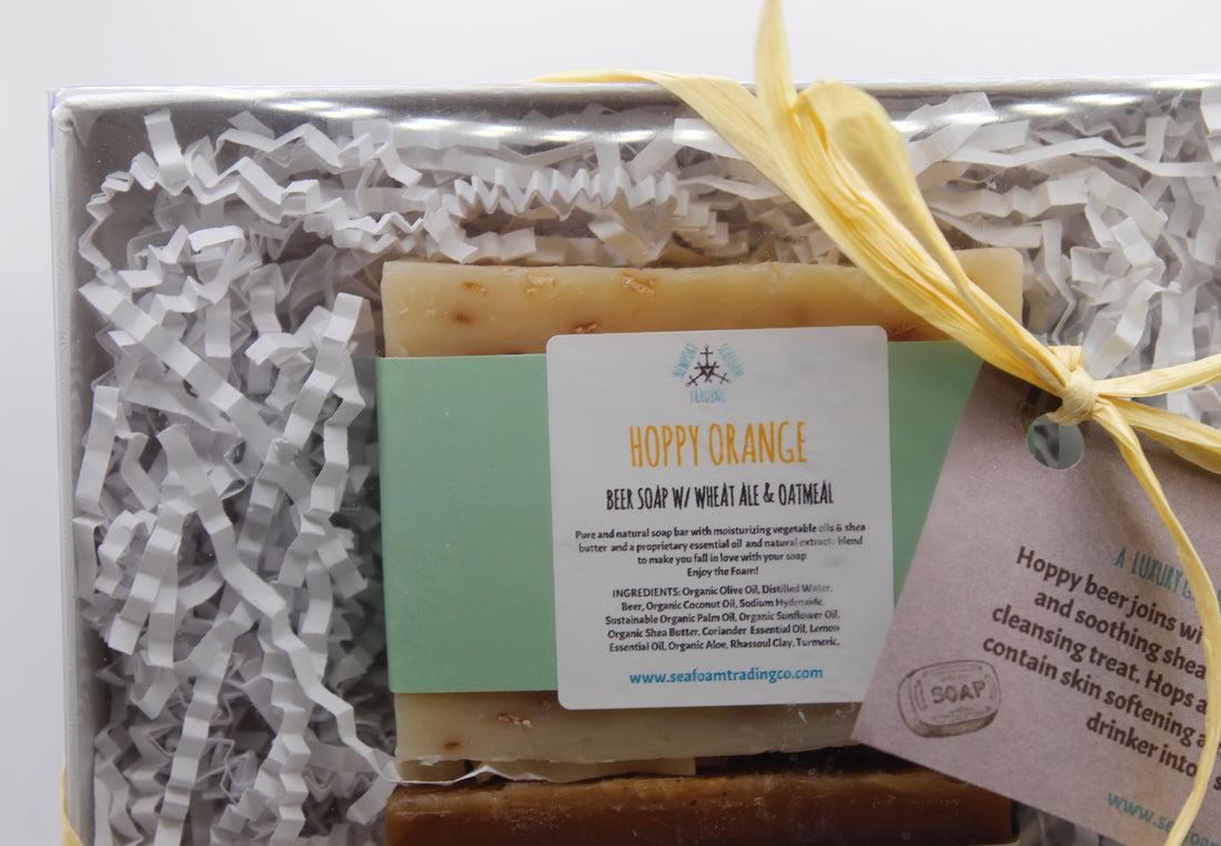 Hoppy Orange & Pumpkin Ale Natural Beer Soap Gifts Set