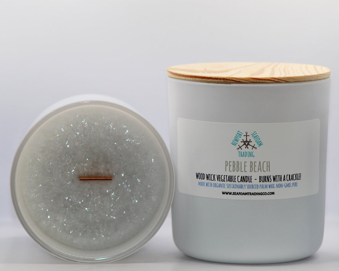 Pebble Beach Organic Wood Wick Candle