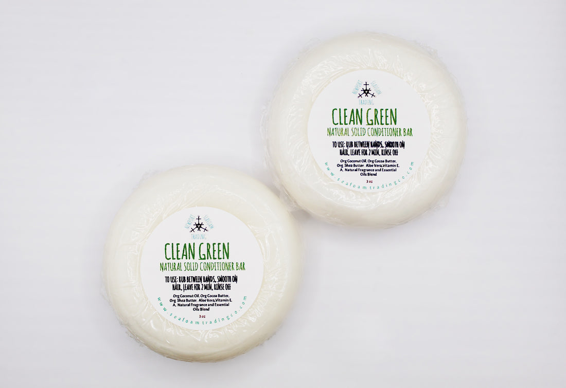 Clean Green  Natural Solid Conditioner Bar
