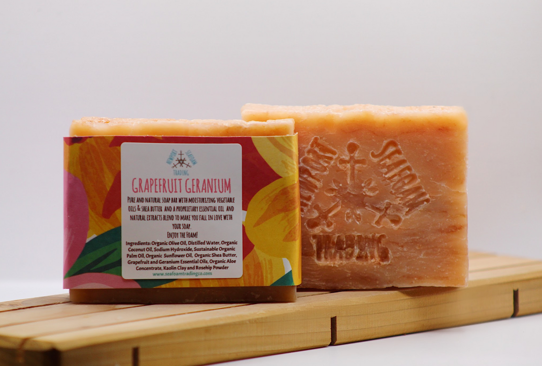 Grapefruit Geranium Organic Handmade Soap Bar