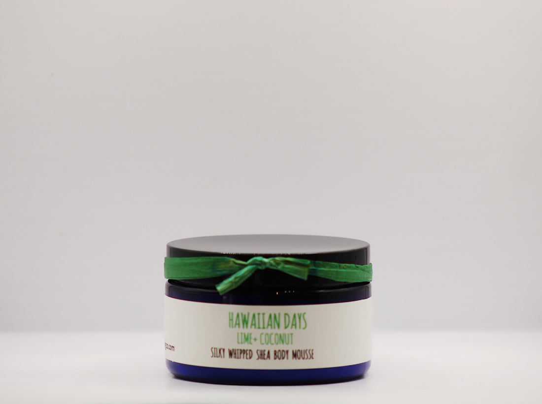 Hawaiian Days - Coconut Lime Organic Handmade Silky Whipped Shea Butter Mousse