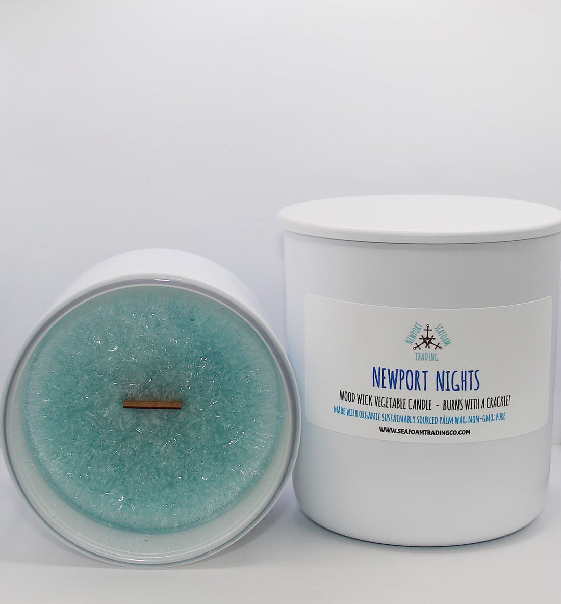 Newport Nights Organic Wood Wick Candle