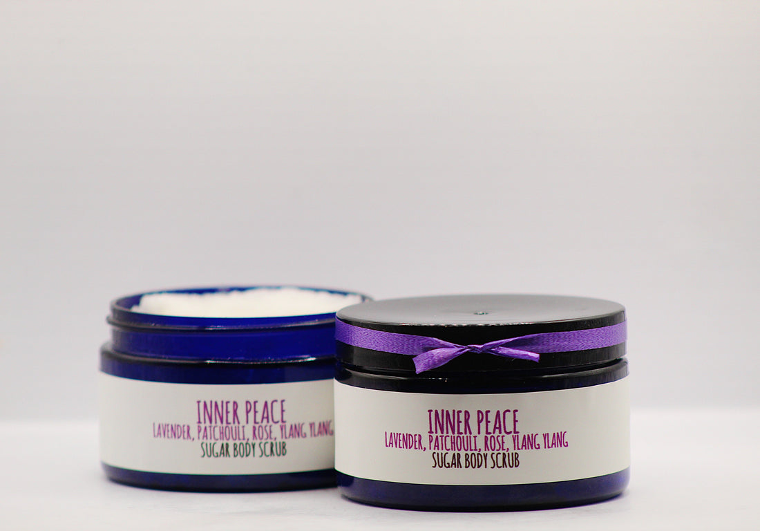 Inner Peace - Lavender, Patchouli, Ylang-Ylang Organic Handmade Sugar Scrub