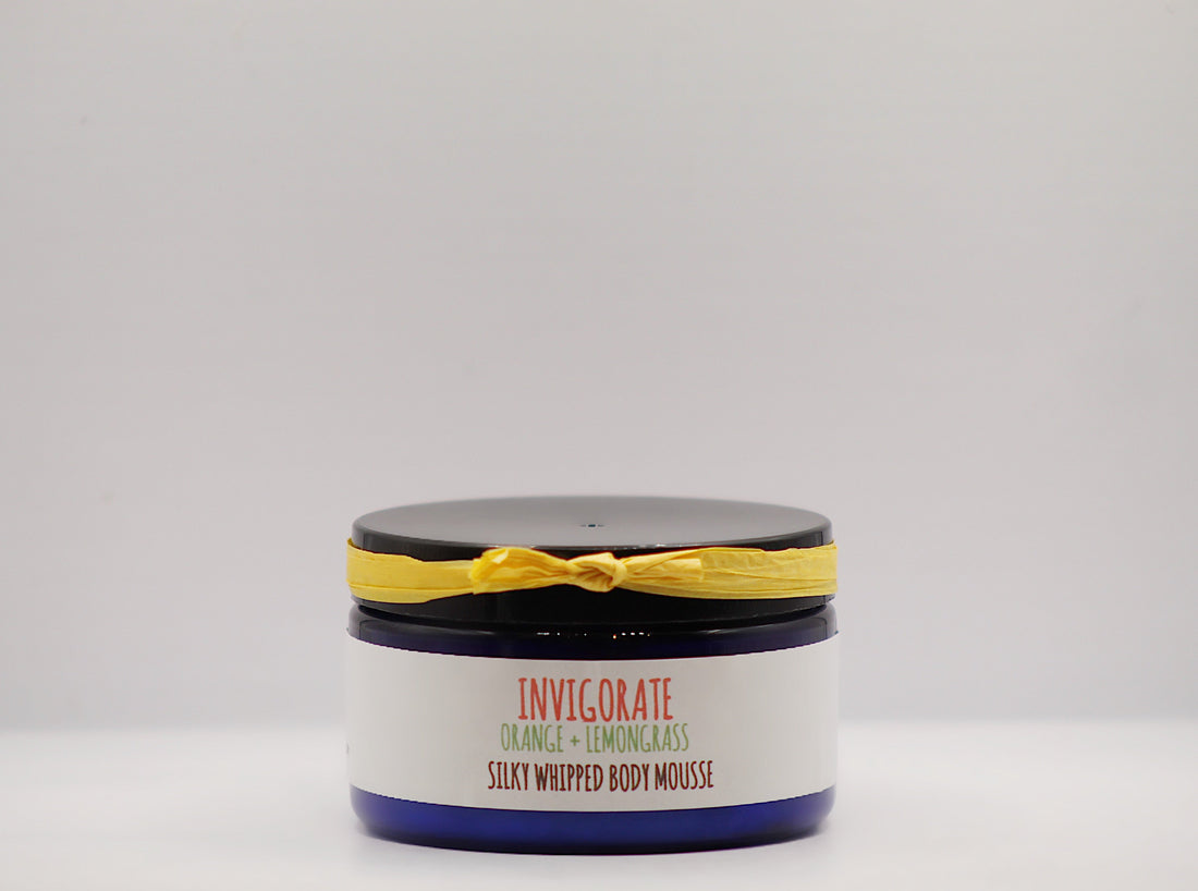 Invigorate- Orange + Lemongrass Organic Handmade Silky Whipped Shea Butter Mousse
