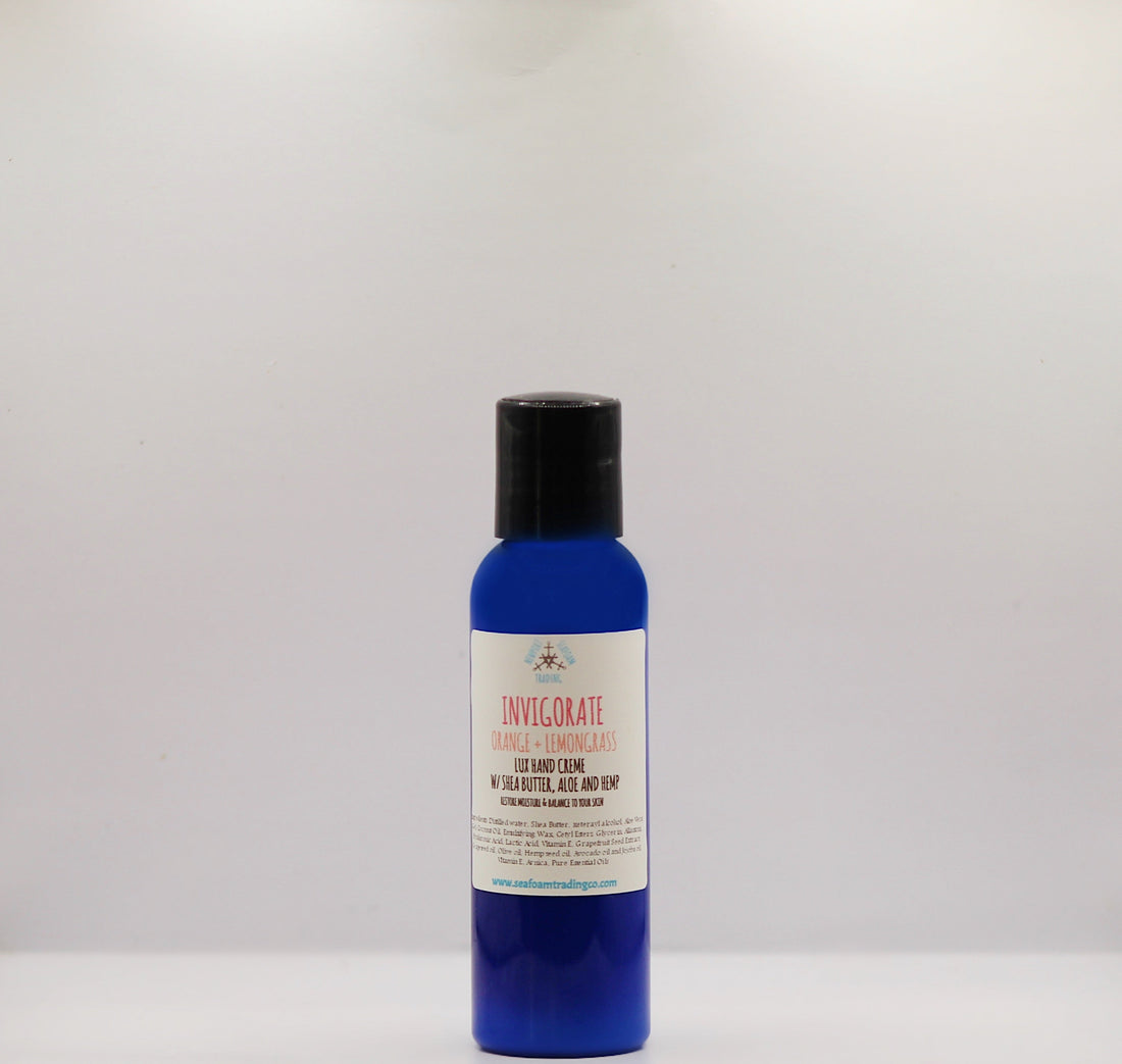 Invigorate- Orange + Lemongrass - Natural Hand Cream