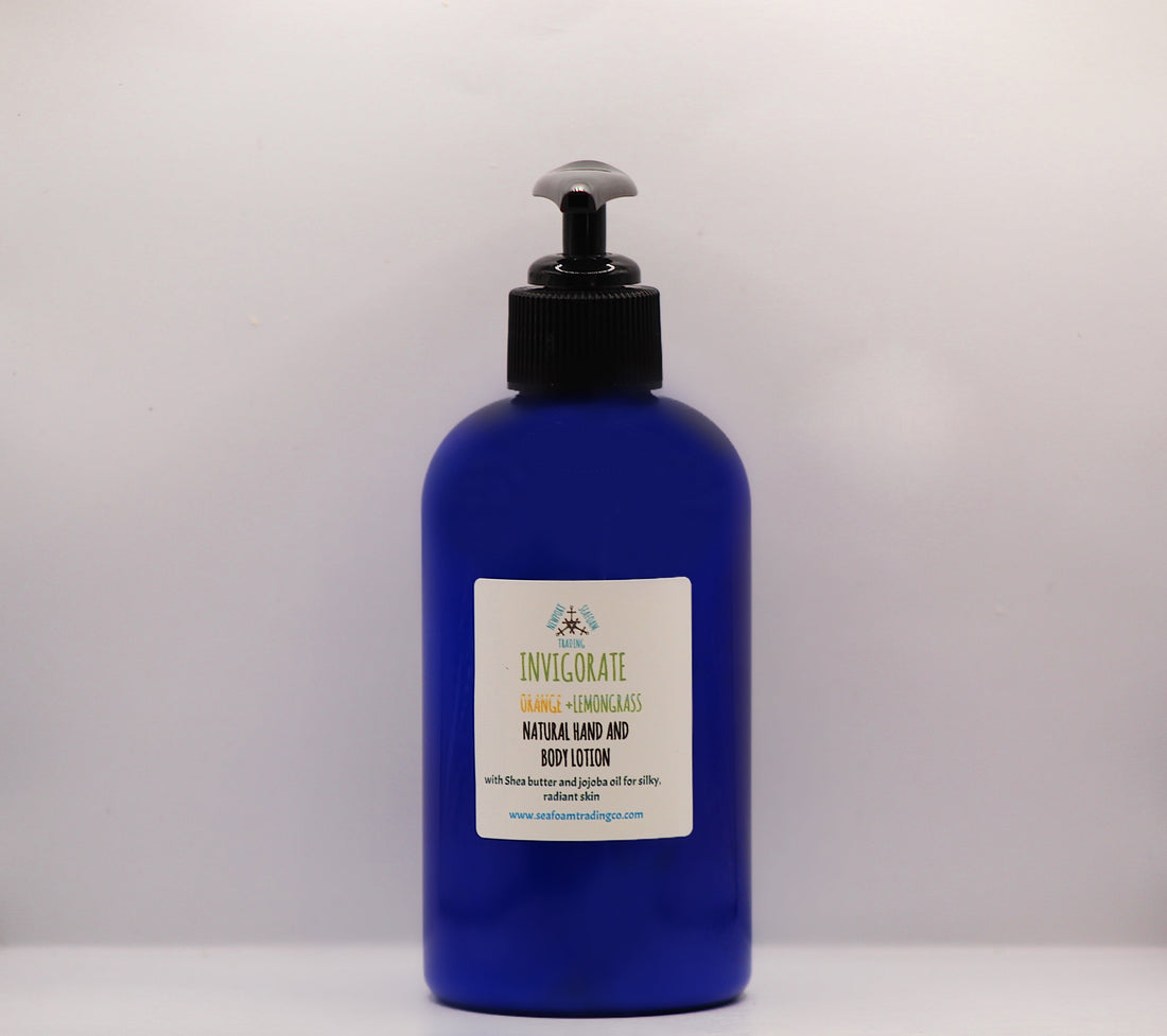 Invigorate- Orange + Lemongrass Organic Handmade Lotion