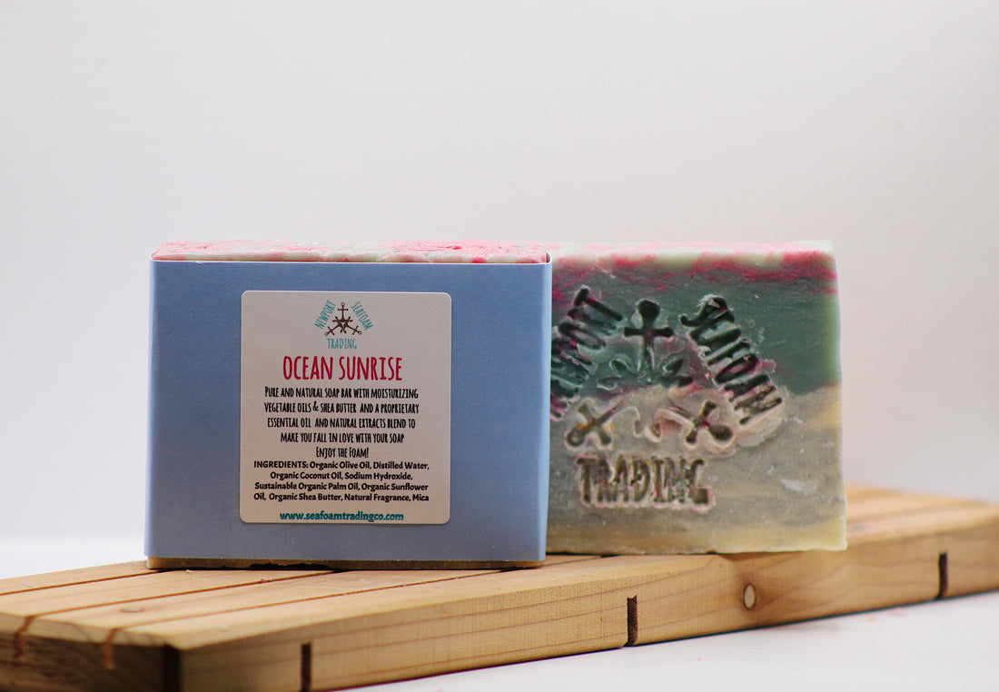 Ocean Sunrise Organic Handmade Soap Bar