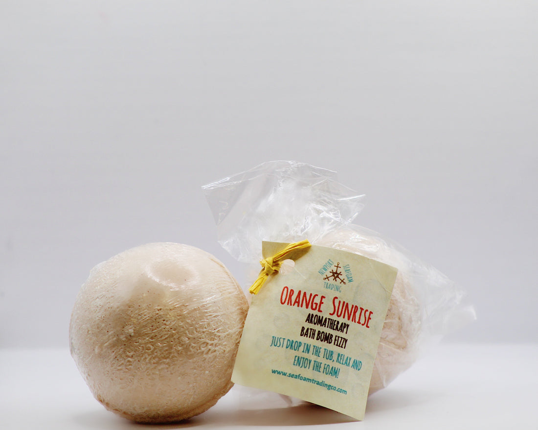 Orange Sunrise Organic Handmade Bath Bomb
