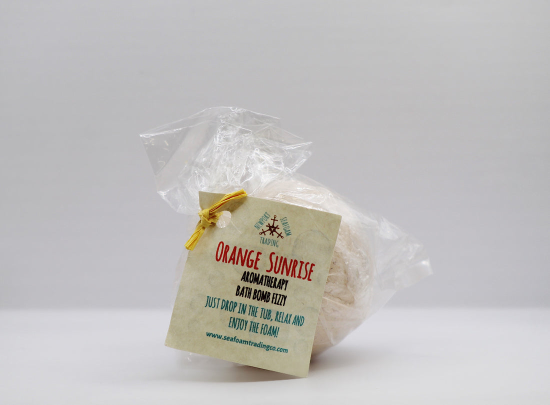 Orange Sunrise Organic Handmade Bath Bomb